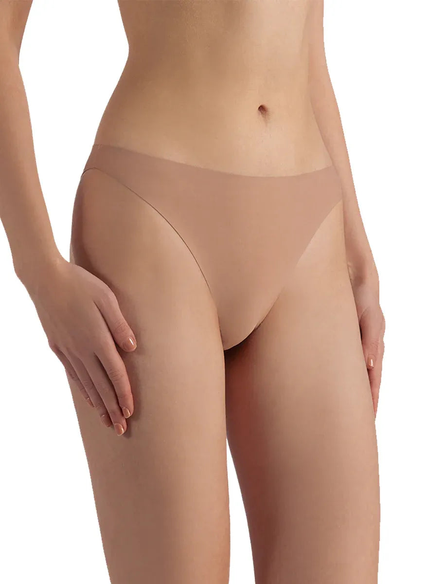Marie France Nude Women Seamless No-Show Stretch Tanga Brief SKU: SLSEAMLESSTANGUA_Nude Image 01