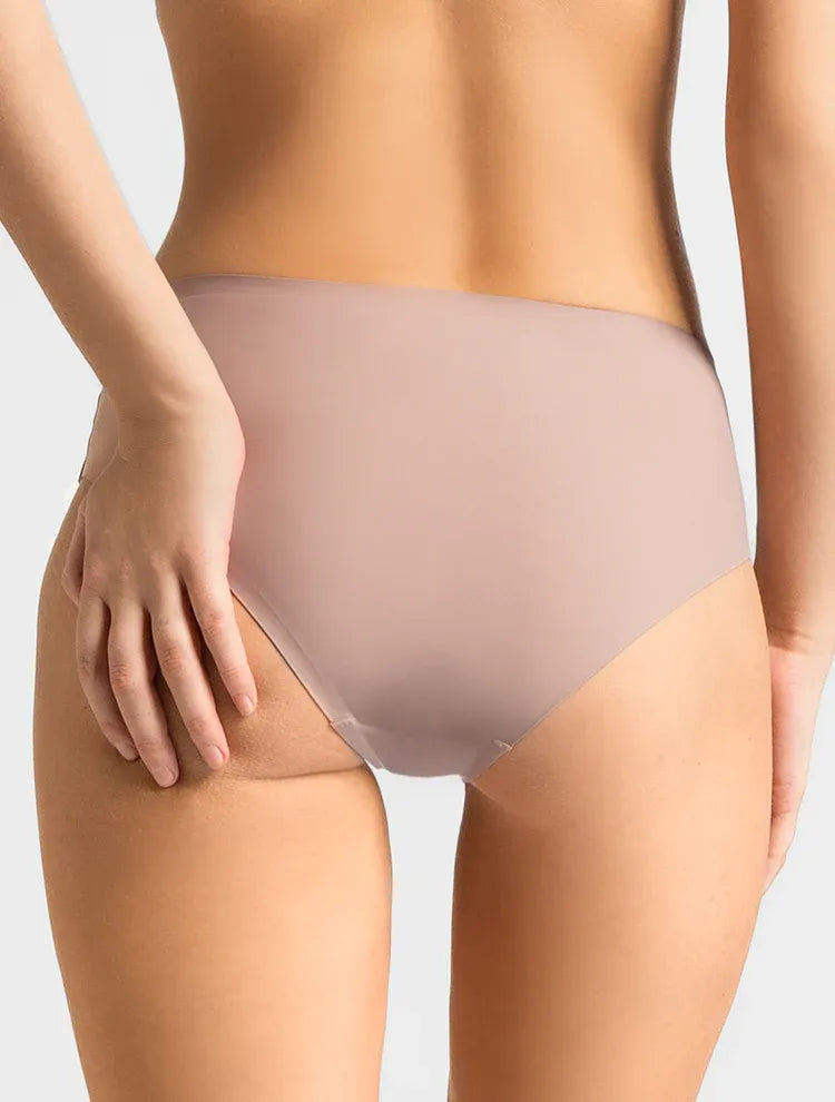 Marie France Nude Women Seamless No-Show Stretch Tanga Brief SKU: SLSEAMLESSTANGUA_Nude Image 04