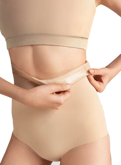 Marie France_Beige_Laser Cut High Waist Shapewear Slip_SM000003_Beige_02
