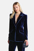 Luisa Spagnoli Blu/Blu Women Solvente Elegant Silk and Viscose Blazer SKU: SOLVENTE_1221 1221 Image 01