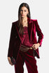 Luisa Spagnoli Rubino/Rubino Women Solvente Elegant Silk and Viscose Blazer SKU: SOLVENTE_2446 2446 Image 01