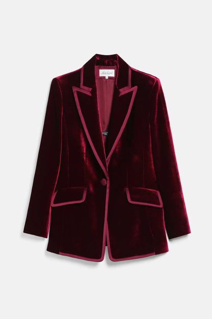 Luisa Spagnoli Rubino/Rubino Women Solvente Elegant Silk and Viscose Blazer SKU: SOLVENTE_2446 2446 Image 07