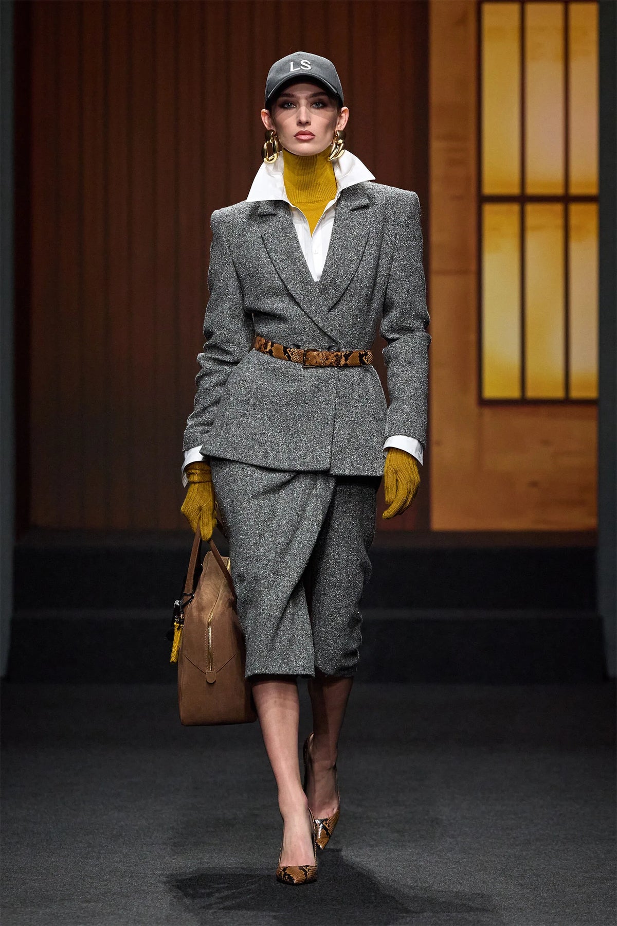 Luisa Spagnoli Var Grigio Panna Women Spettatore - Double-Breasted Tweed Jacket SKU: SPETTATORE_3331 Image 07