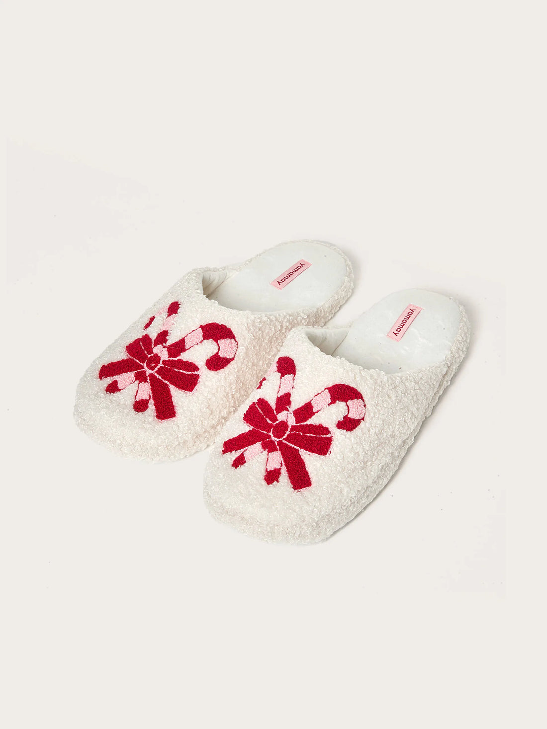 Yamamay_Almond_Candy Cane Club Fur Slippers_SPFD184006_244_02
