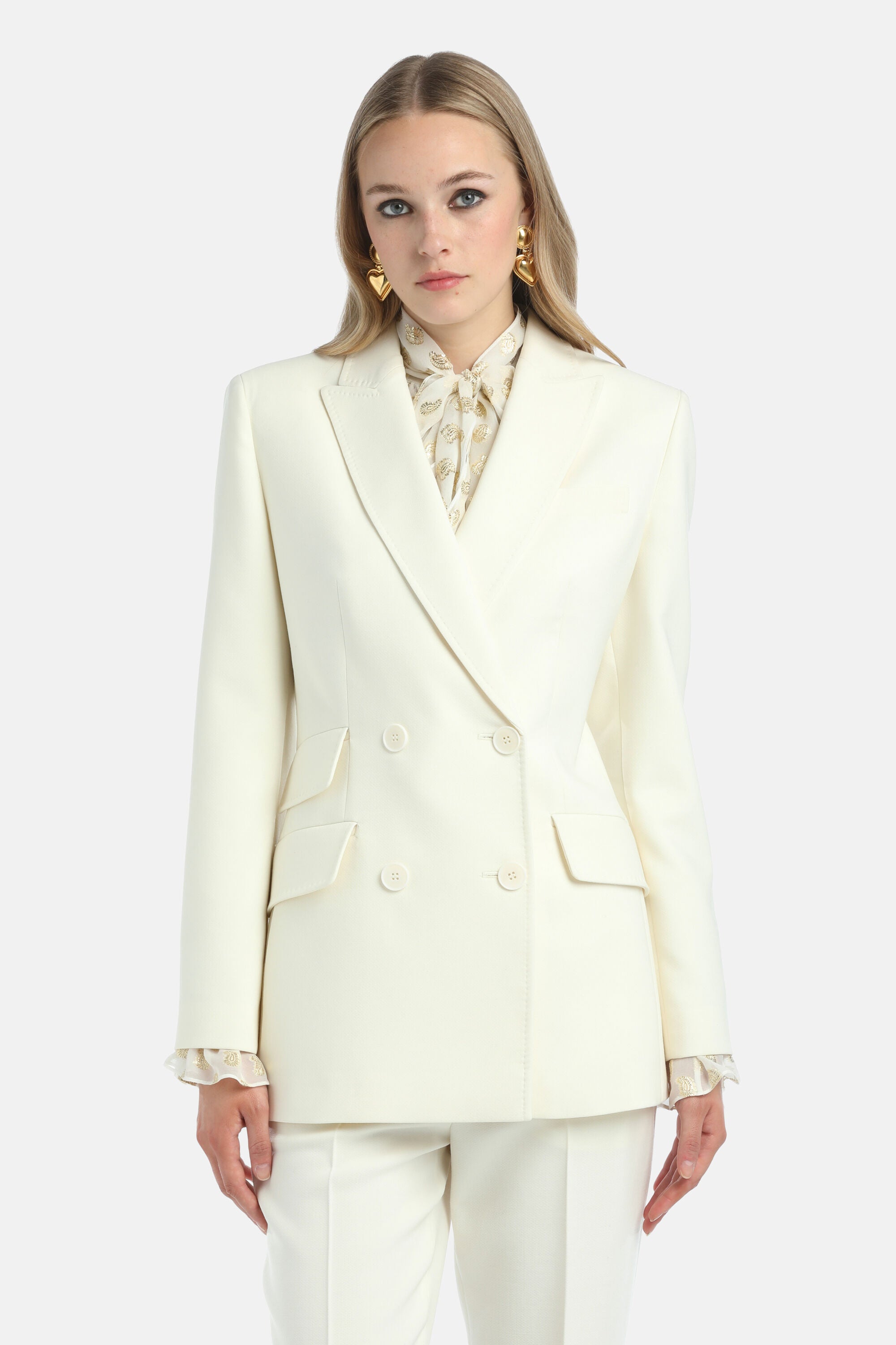 Luisa Spagnoli_Panna_Spoleto - Double-Breasted Jacket_SPOLETO_0202_04