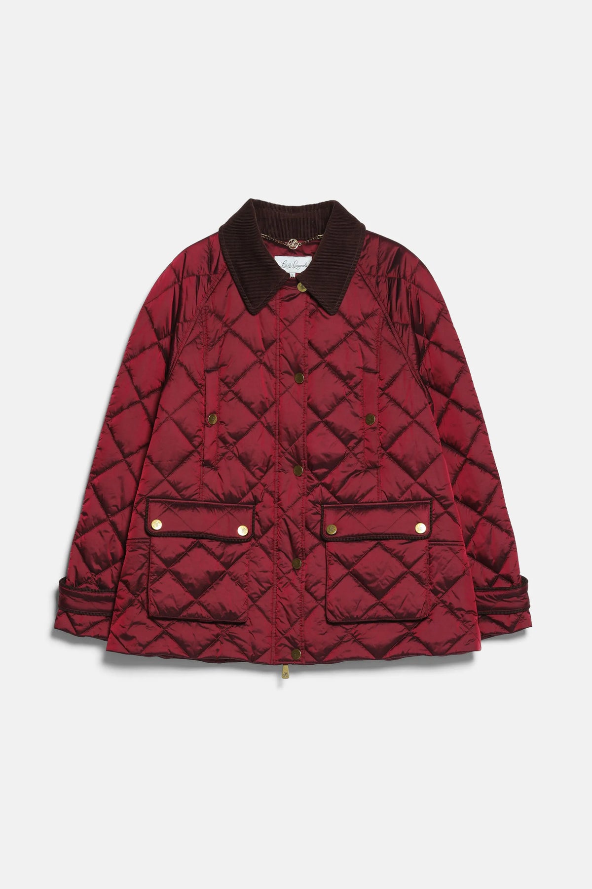 Luisa Spagnoli Bordeaux/Marrone Women Statuetta - Quilted Husky Jacket SKU: STATUETTA_2418 0931 Image 07