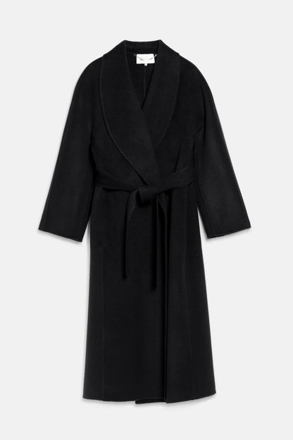 Luisa Spagnoli Nero Women Stenografo - Coat with Shawl Lapels SKU: STENOGRAFO_0101 Image 06