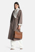 Luisa Spagnoli Tortora Women Stenografo - Coat with Shawl Lapels SKU: STENOGRAFO_2716 Image 01