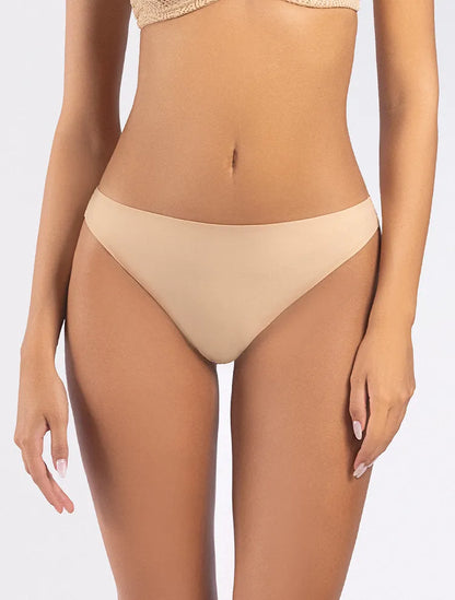 Marie France_Beige_No Show Lasercut Thong_STLASERCUT_Beige_01