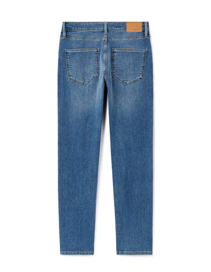 C15 3 Length Straight Stretch Jeans - Blue_06