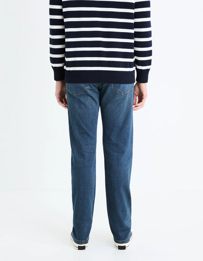 Celio_Stone_Jean C.35 Straight Stretch Mesh 3 Length_STLMAILLE_STONE_03