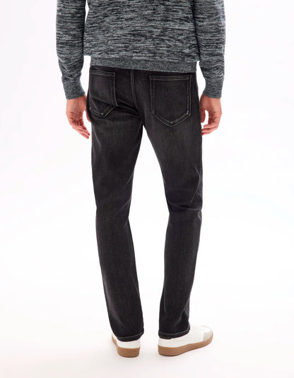 Celio_Washed Black_C.35 Straight Stretch Knit 3-Length Jeans_STLMAILLE_WASHED BLACK_03