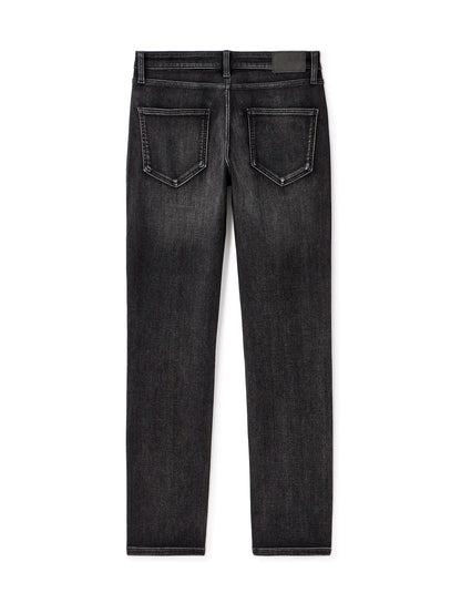 Celio_Washed Black_C.35 Straight Stretch Knit 3-Length Jeans_STLMAILLE_WASHED BLACK_06