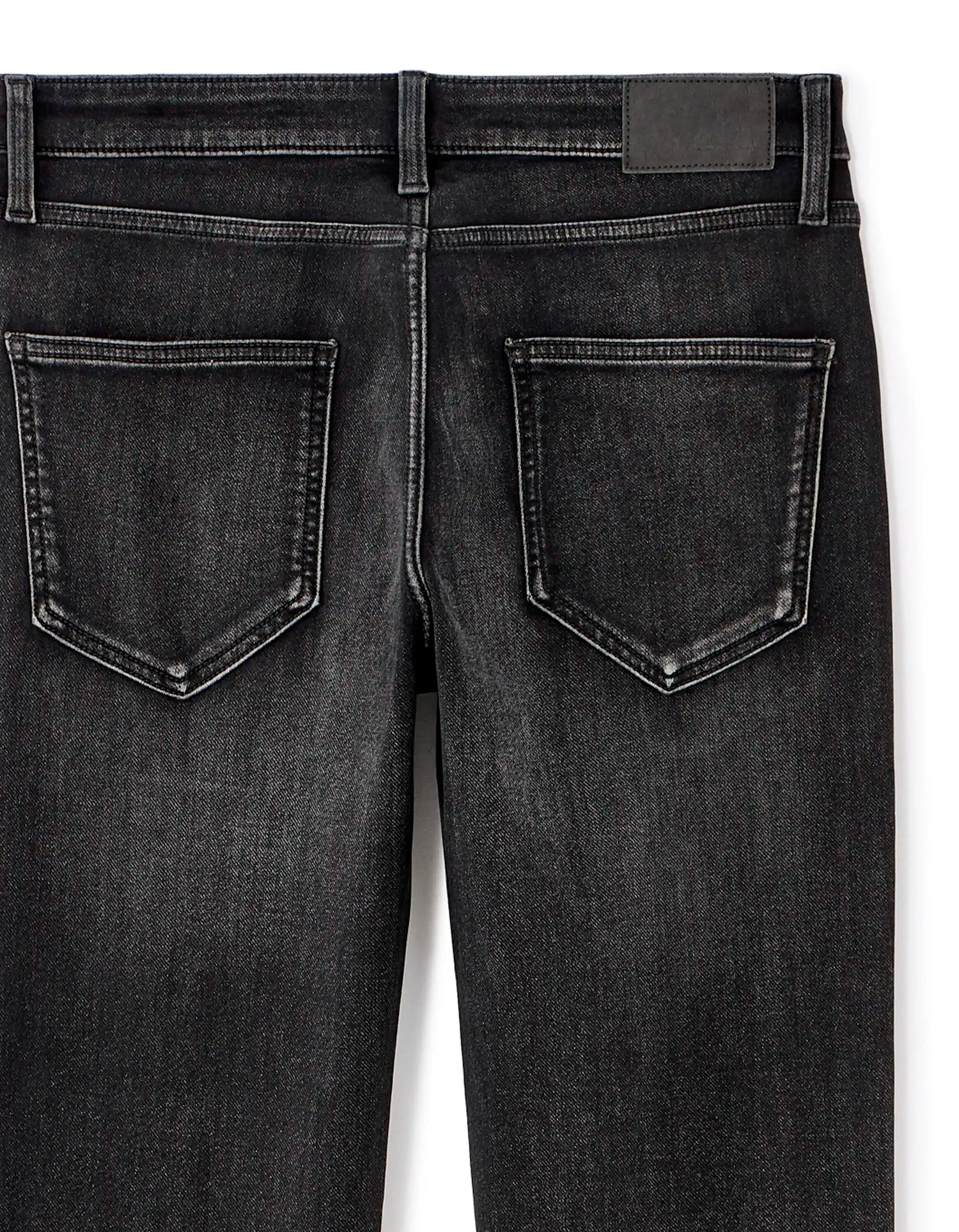 Celio_Washed Black_C.35 Straight Stretch Knit 3-Length Jeans_STLMAILLE_WASHED BLACK_08