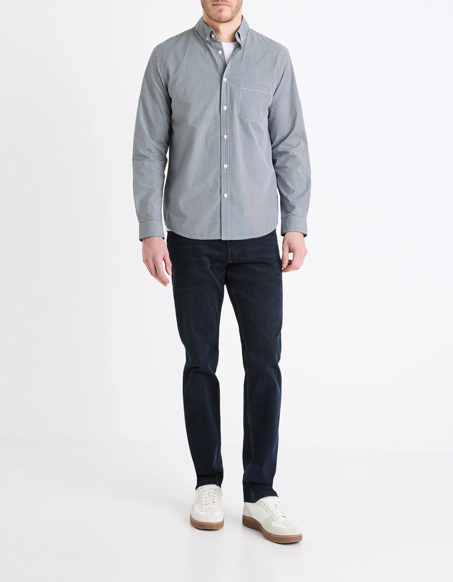 Celio_Blue Black_C.15 Straight Stretch Cotton Jeans, 3 Lengths_STRAIGHT3L_BLUE BLACK_02