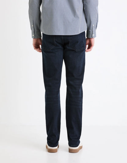 Celio_Blue Black_C.15 Straight Stretch Cotton Jeans, 3 Lengths_STRAIGHT3L_BLUE BLACK_03
