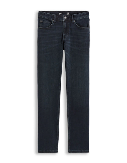 Celio_Blue Black_C.15 Straight Stretch Cotton Jeans, 3 Lengths_STRAIGHT3L_BLUE BLACK_06