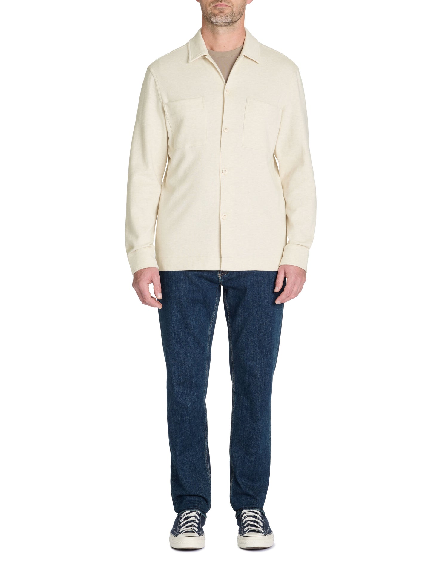Celio_Dark Blue C.15 Straight Stretch Cotton Jeans in 3 Lengths_STRAIGHT3L_RINSE_01