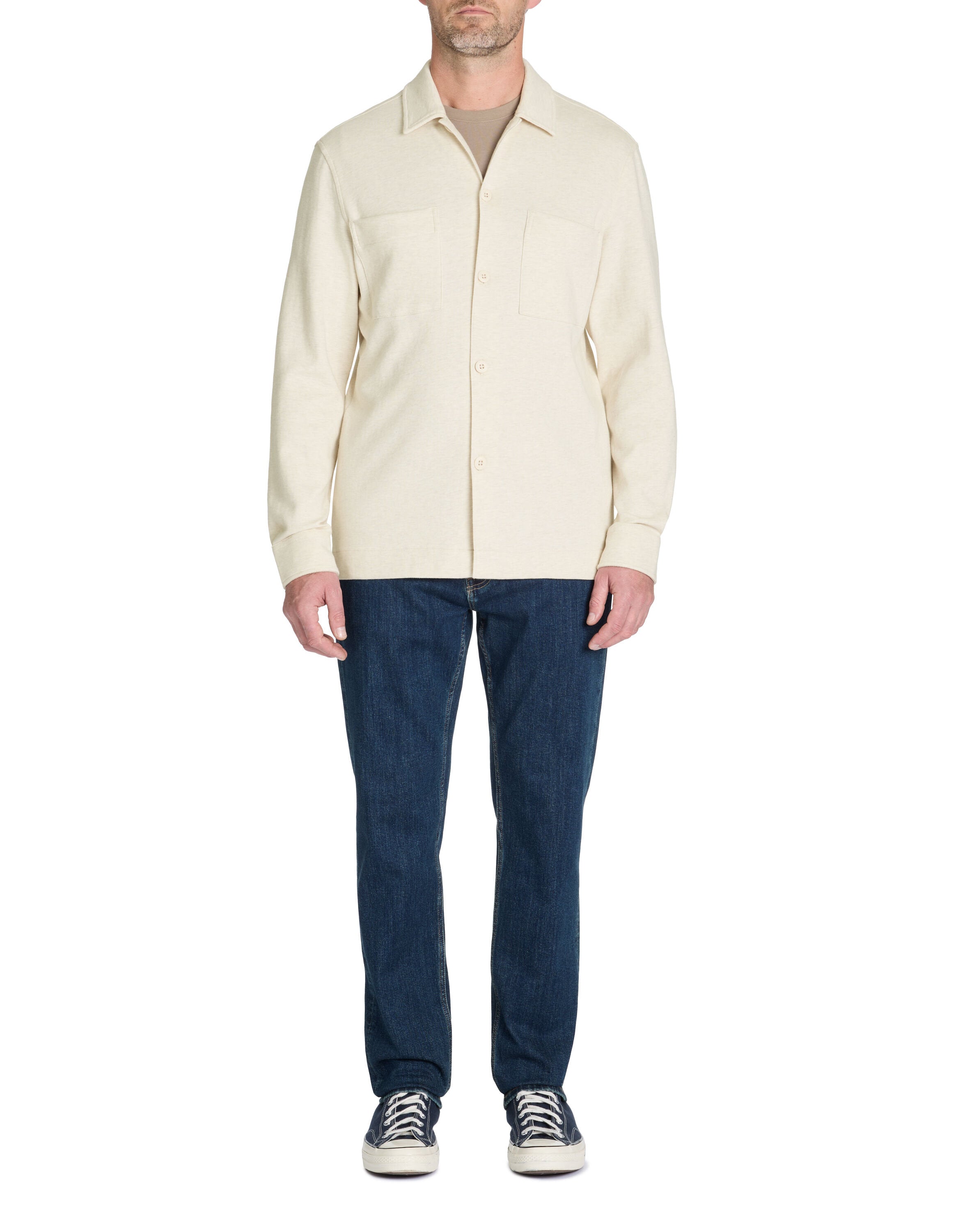 Celio_Dark Blue C.15 Straight Stretch Cotton Jeans in 3 Lengths_STRAIGHT3L_RINSE_01