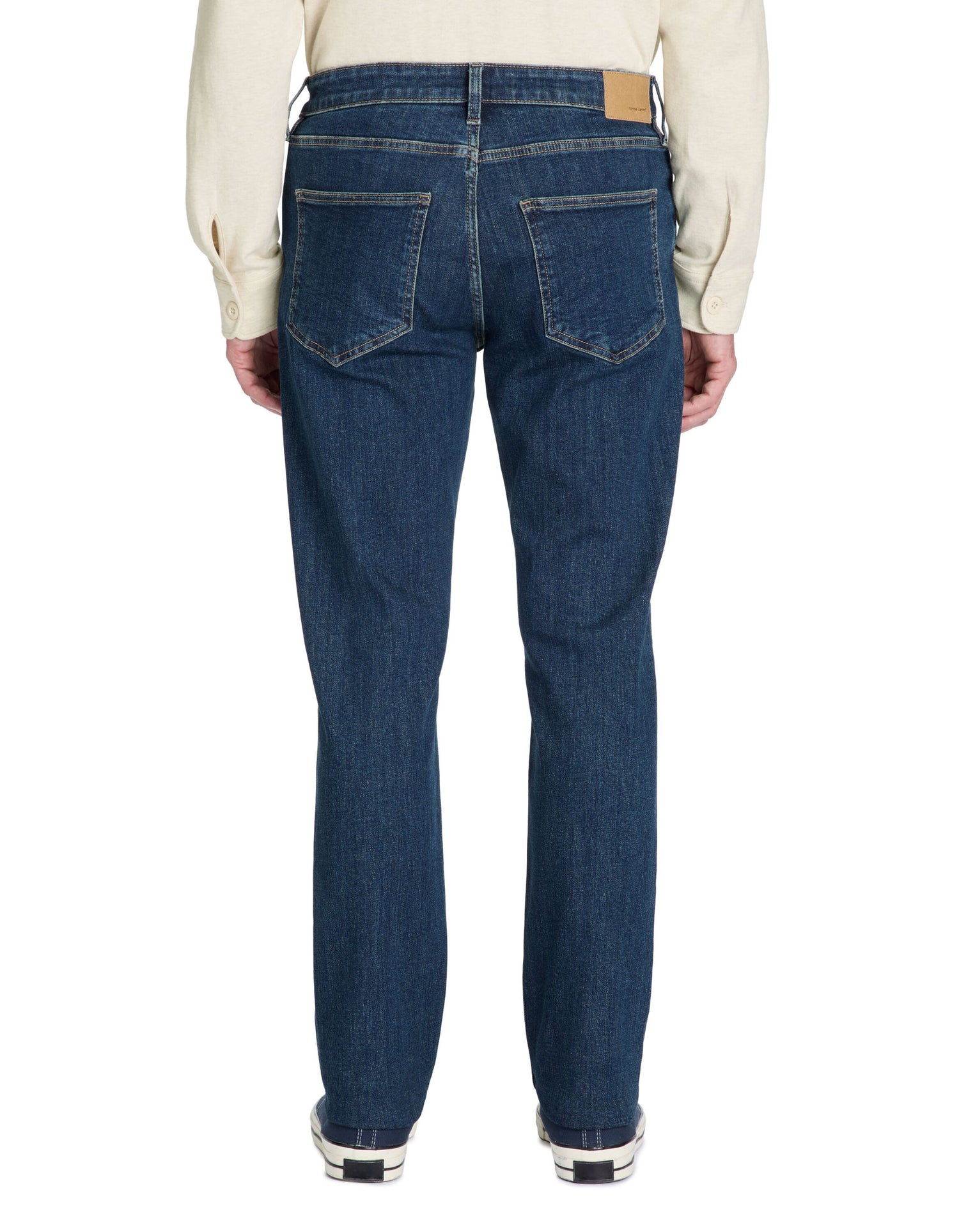 Celio_Dark Blue C.15 Straight Stretch Cotton Jeans in 3 Lengths_STRAIGHT3L_RINSE_03