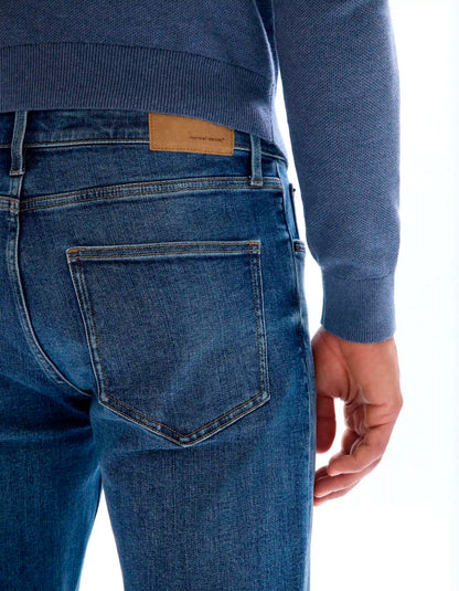 Celio_Stone_C.15 Straight Stretch Cotton Jeans, 3 Lengths_STRAIGHT3L_STONE_05