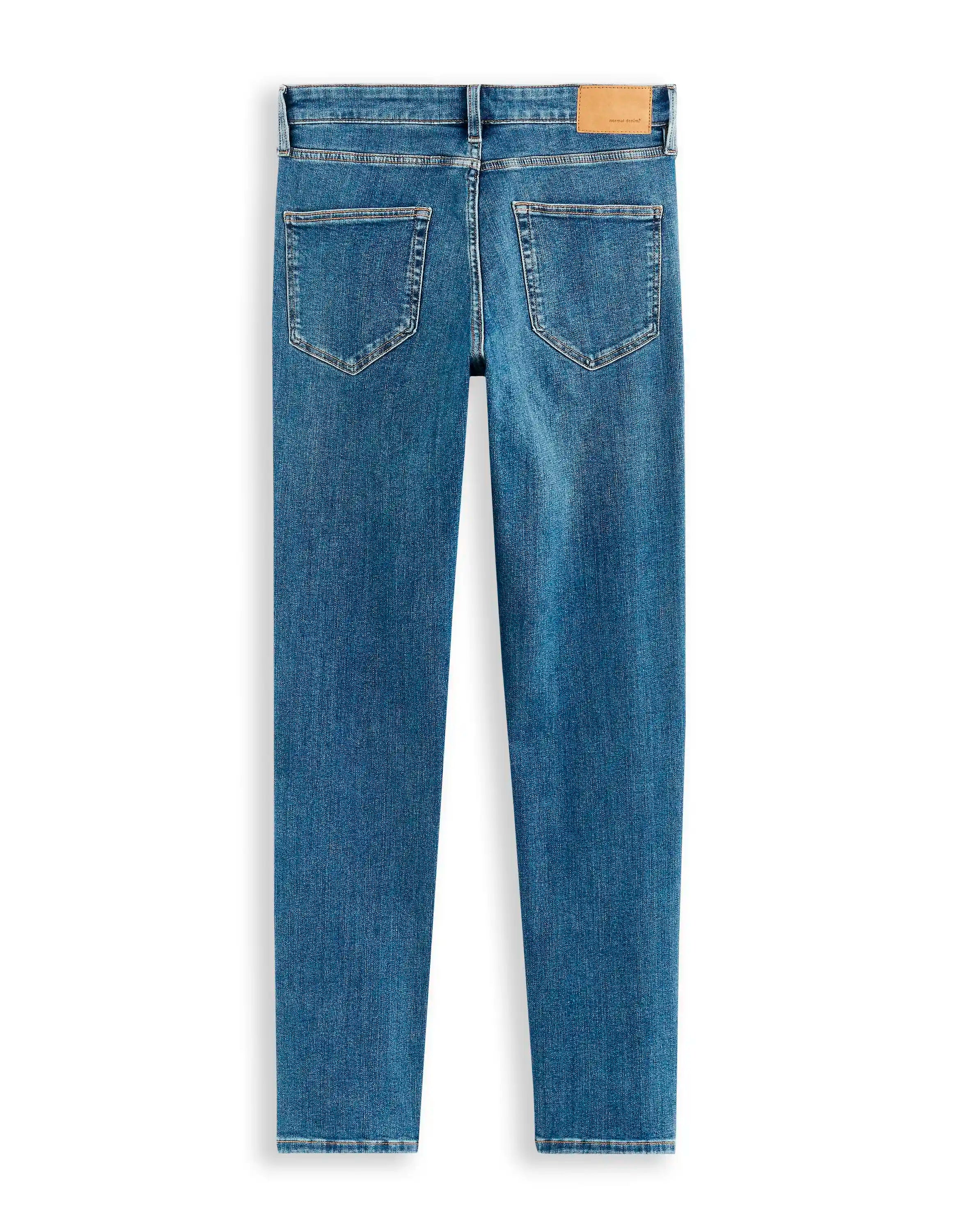 Celio_Stone_C.15 Straight Stretch Cotton Jeans, 3 Lengths_STRAIGHT3L_STONE_06