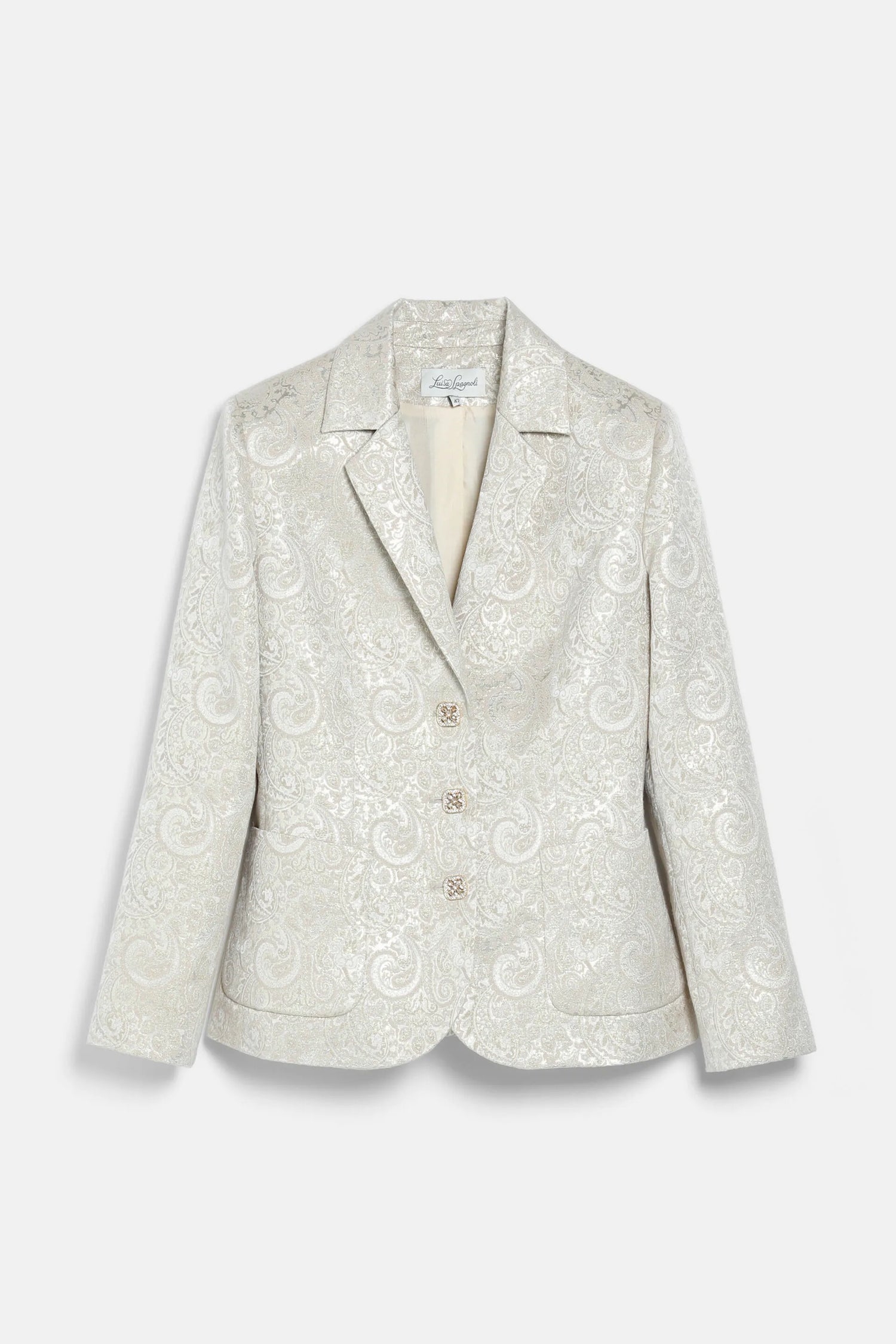 Luisa Spagnoli Var Platino Women Suggestivo - Elegant Brocade Blazer SKU: SUGGESTIVO_3312 Image 07