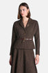 Luisa Spagnoli Var Marrone Women Svolta - Cropped BouclŽ Jacket SKU: SVOLTA_3404 Image 01