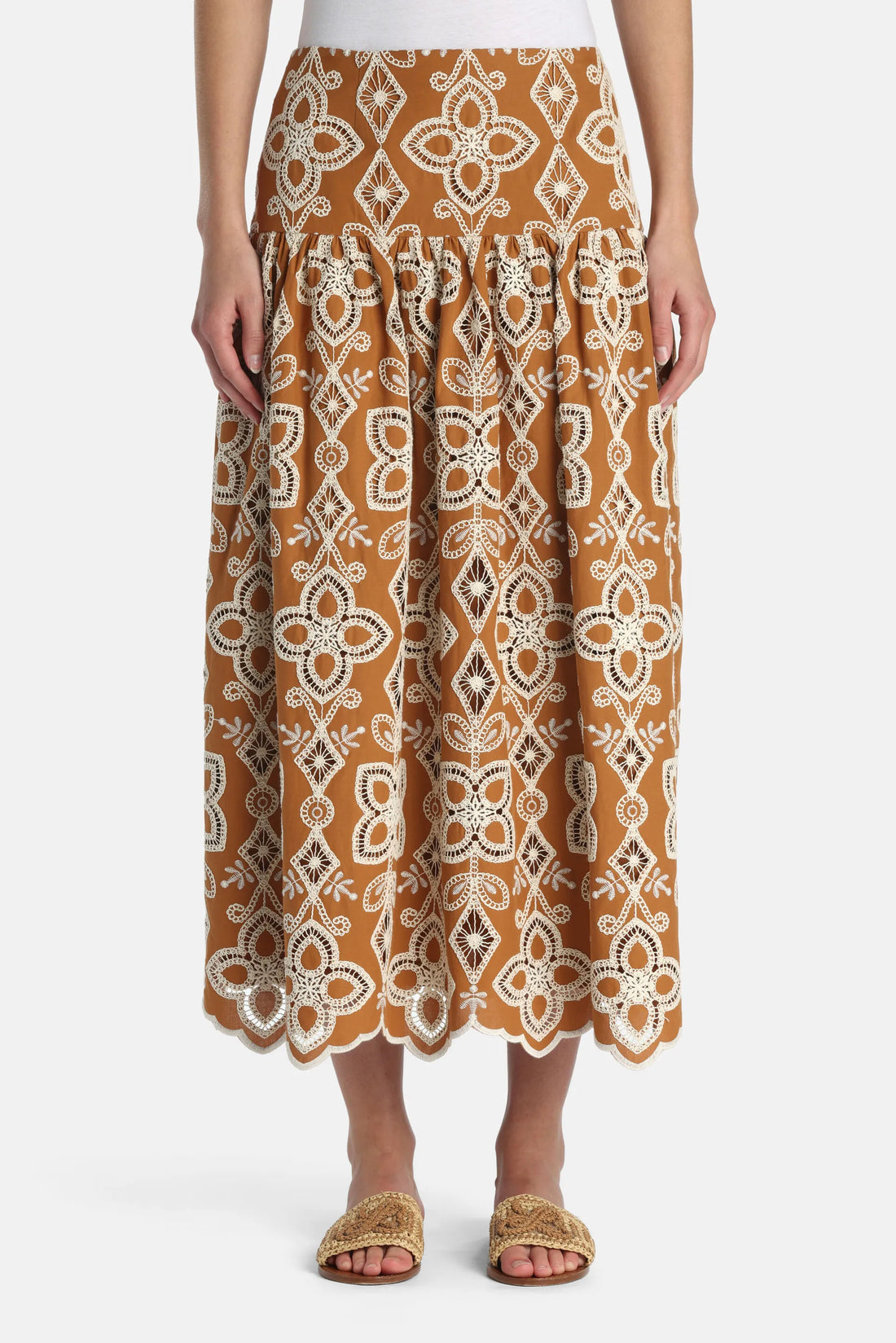 Luisa Spagnoli_0_Tabulato - Embroidered Maxi Skirt_TABULATO_4540_01