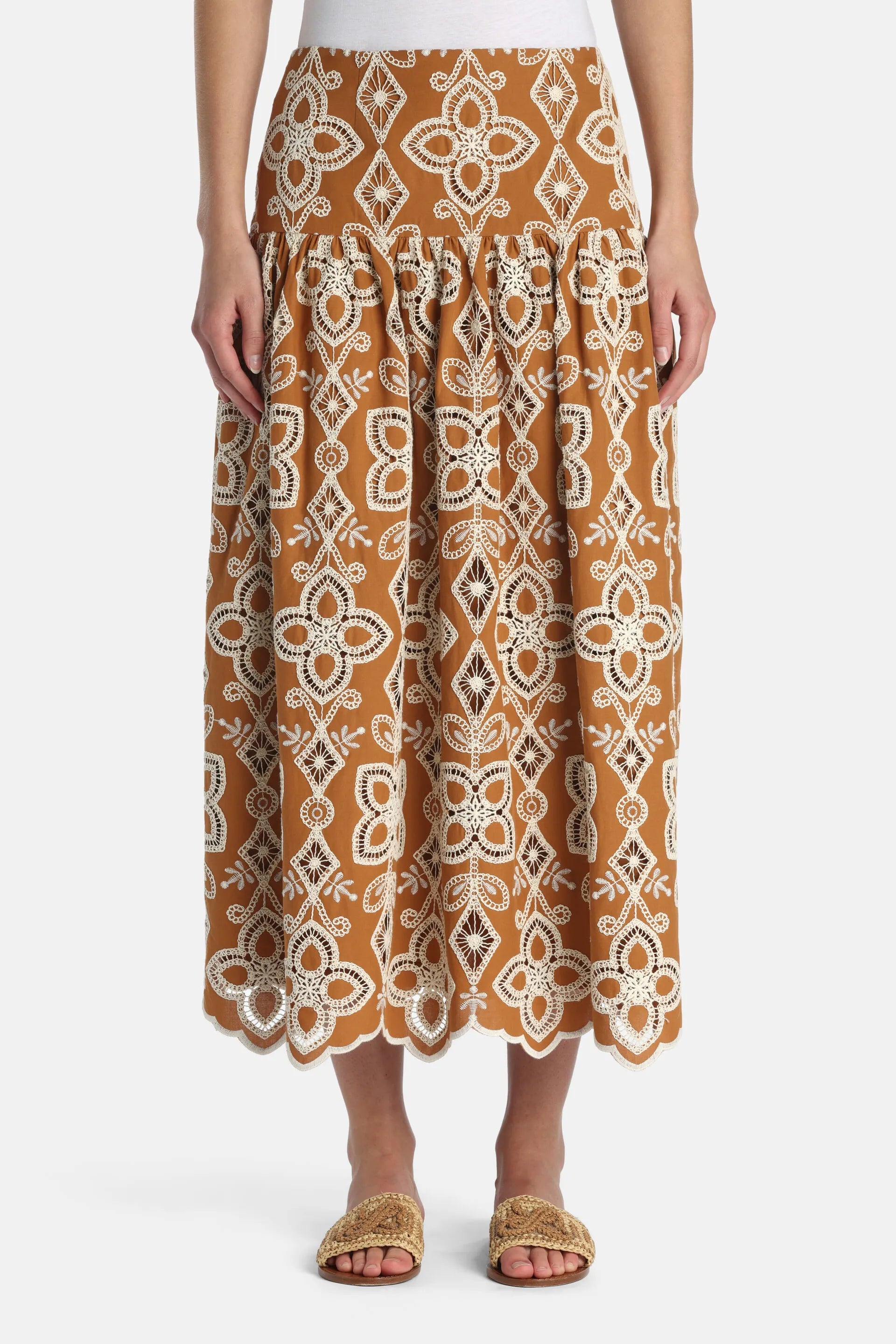 Luisa Spagnoli_0_Tabulato - Embroidered Maxi Skirt_TABULATO_4540_01
