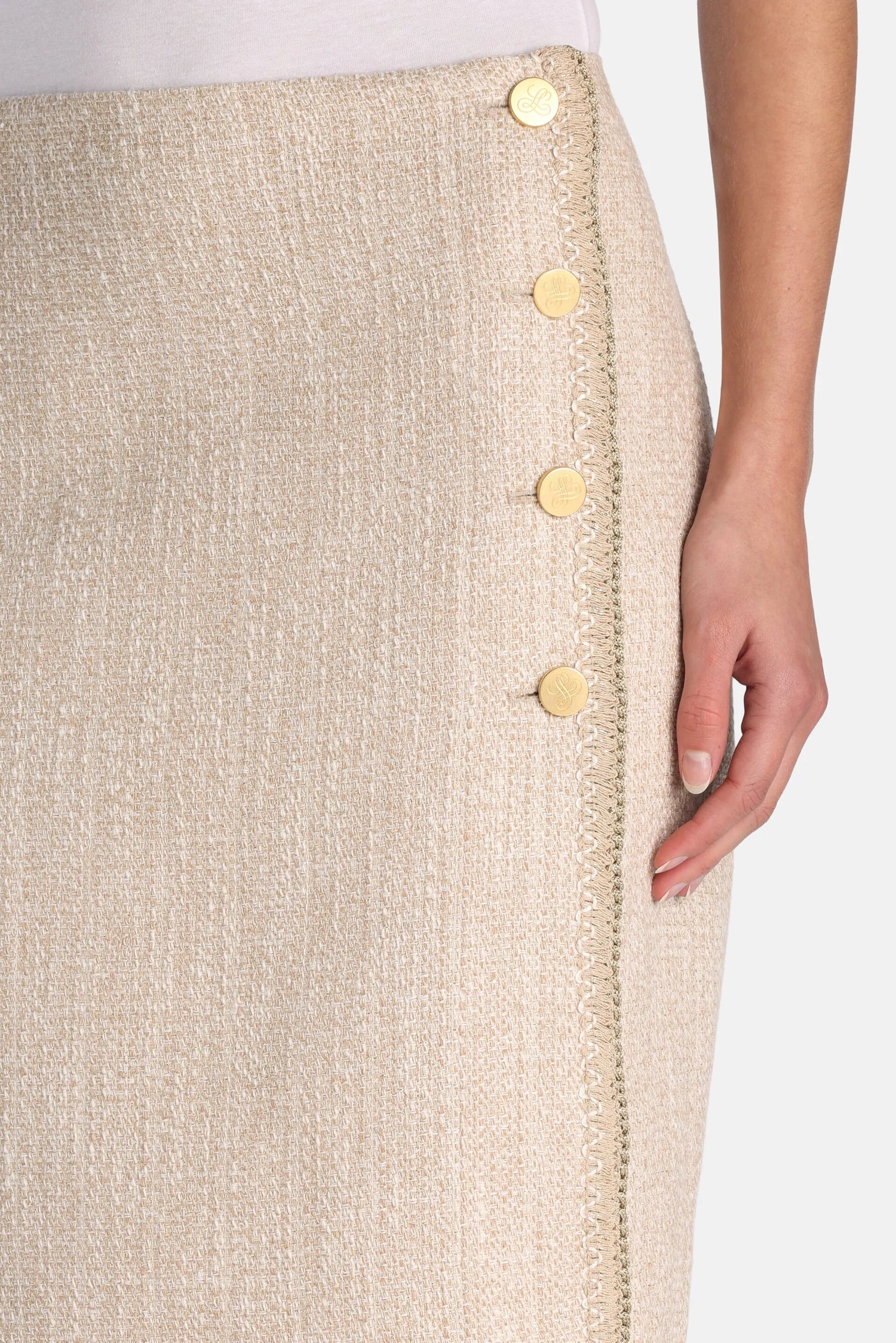 Luisa Spagnoli_Beige_Tanzania - Wrap Skirt_TANZANIA_3094_04