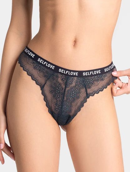 Marie France Kaki Women Talany Front And Back Lace Tanga SKU: TATALANY_Kaki Image 01