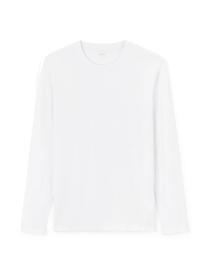Celio_Optical White_Regular 100% Cotton Long-Sleeved T-Shirt_TEBASEML_OPTICAL WHITE_04