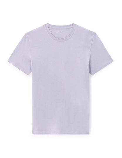 Celio_Lavender Straight Crew Neck T-Shirt 100% Cotton_TEBASE_LAVANDE_06