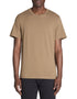 Celio_Taupe Straight Crew Neck T-Shirt 100% Cotton_TEBASE_TAUPE_01