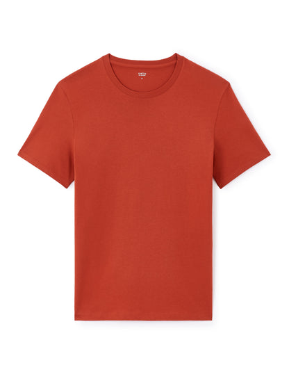 Celio_Terra Straight Crew Neck T-Shirt 100% Cotton_TEBASE_TERRA_04