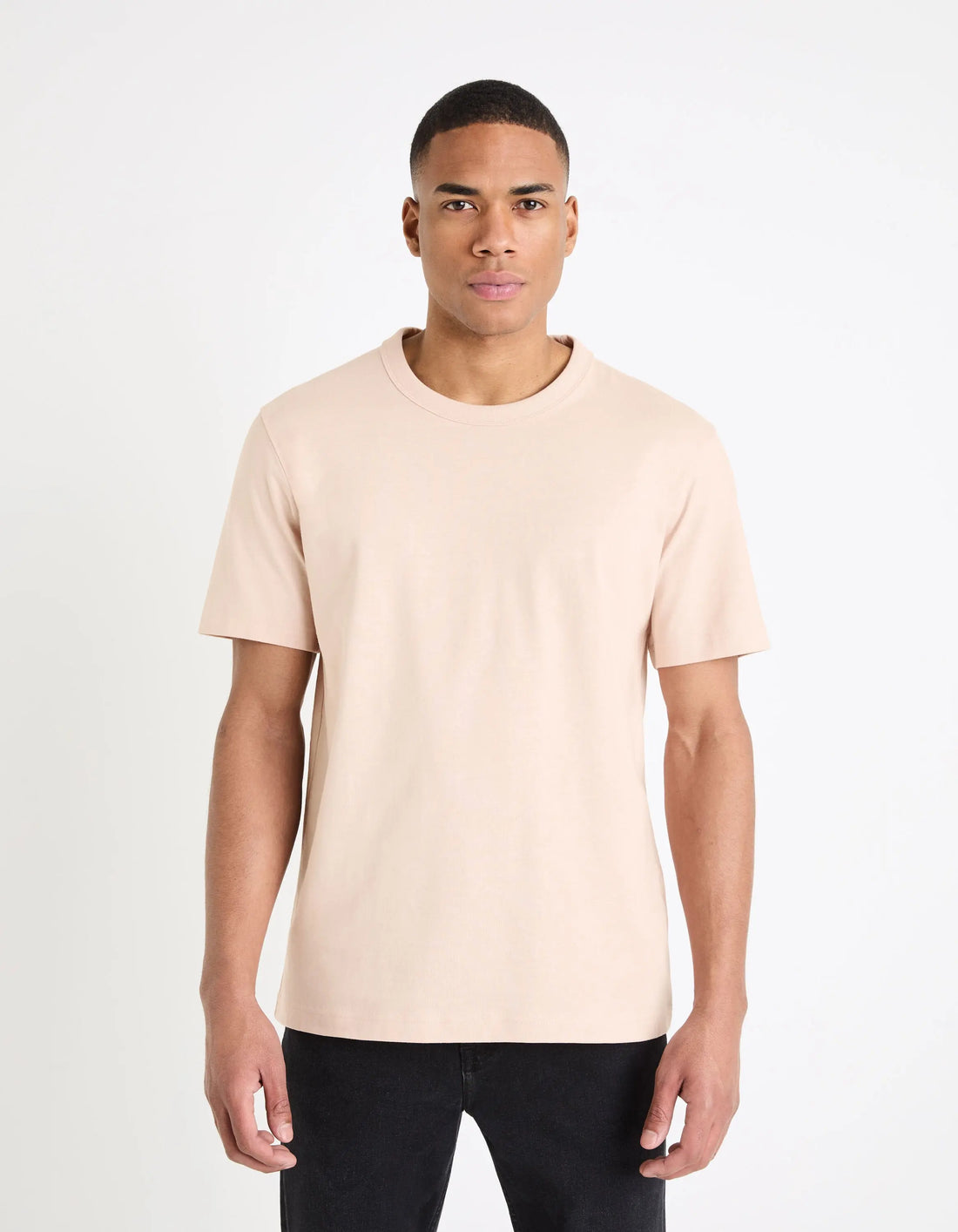 100% Cotton Boxy T-Shirt_TEBOX_LIGHT PINK 01_01