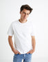 100% Cotton Boxy Crew Neck T-Shirt - White_02