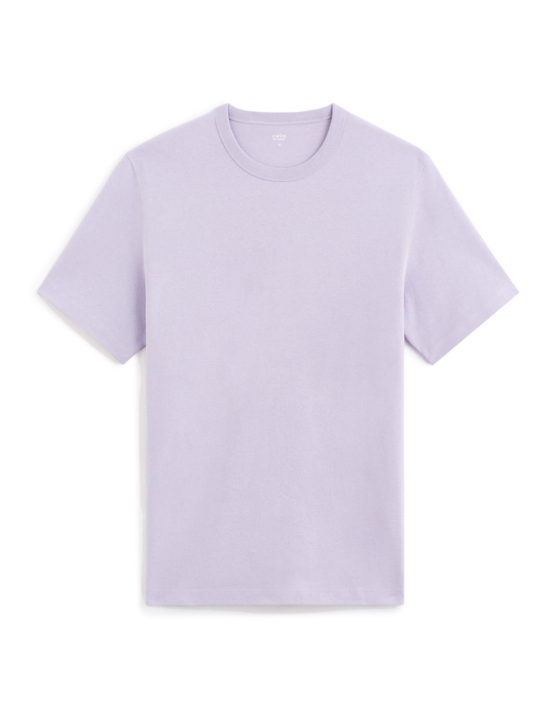 100% Cotton Boxy Crew Neck T-Shirt - Pink_01