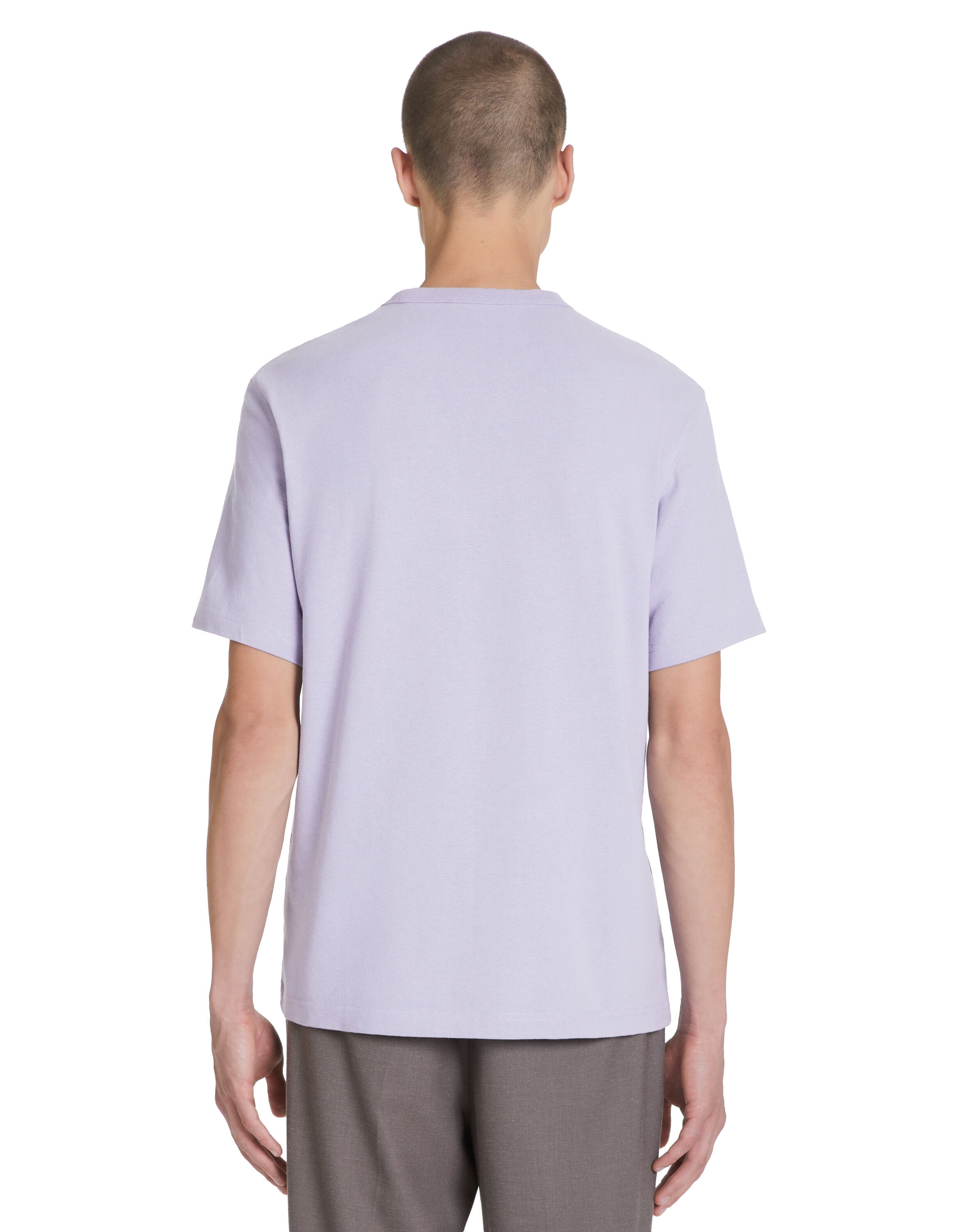 100% Cotton Boxy Crew Neck T-Shirt - Pink_04