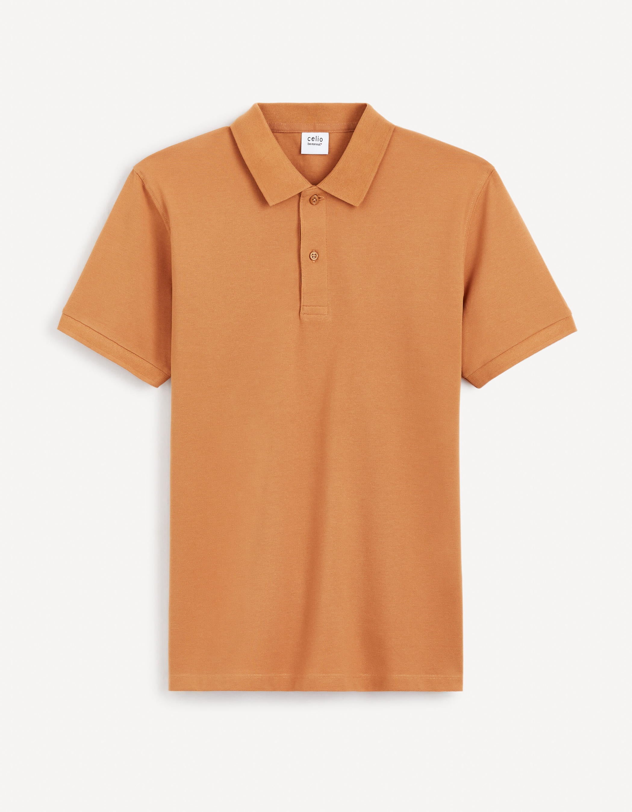 Orange Polo Shirt_TEONE_BROWN RETRO_01