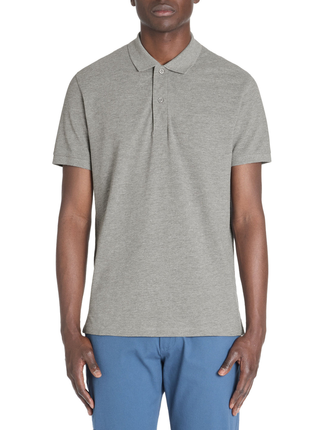Celio_Dark Grey 100% Cotton Straight PiquŽ Polo Shirt_TEONE_DARK GREY_01