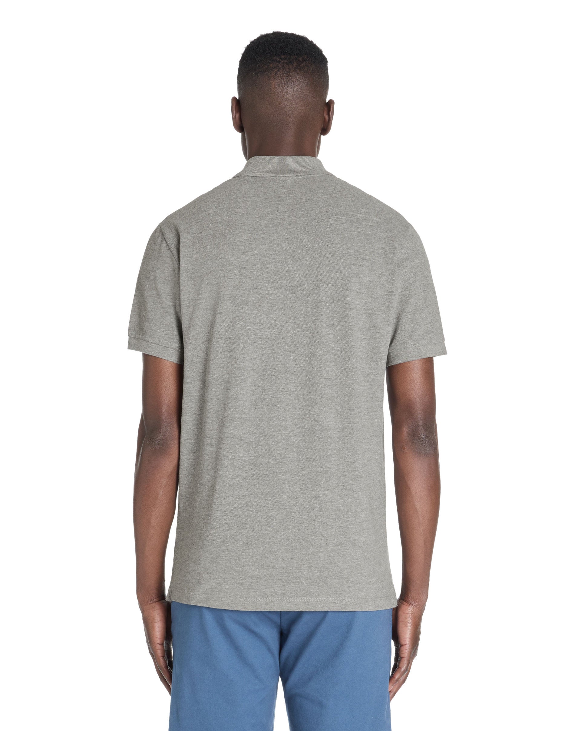 Celio_Dark Grey 100% Cotton Straight PiquŽ Polo Shirt_TEONE_DARK GREY_03