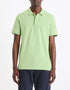 Straight Pique Cotton Polo Shirt - Neon Green_02