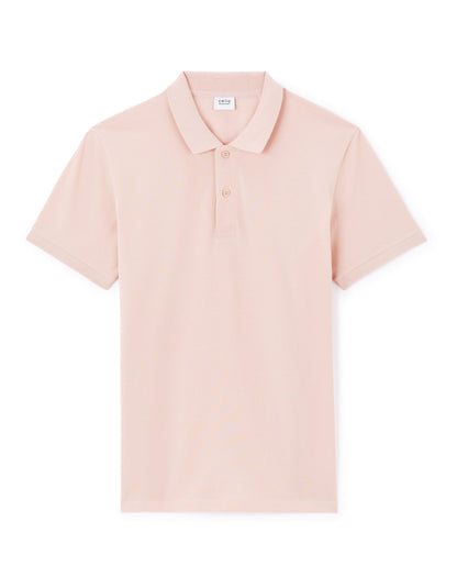 Celio_Pink 100% Cotton Straight PiquŽ Polo Shirt_TEONE_OLD ROSE_04
