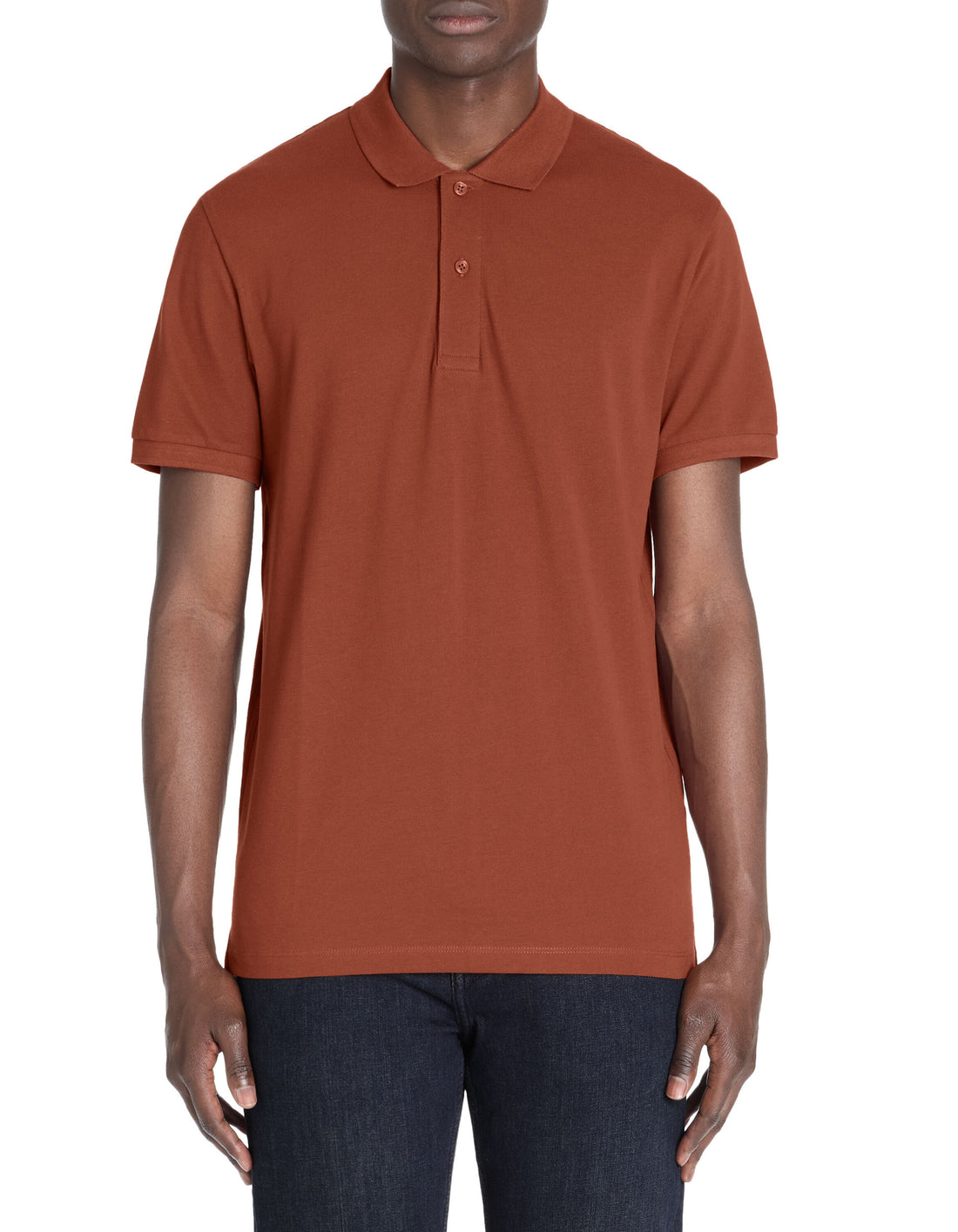 Celio_Terra 100% Cotton Straight PiquŽ Polo Shirt_TEONE_TERRA_02