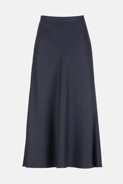 Luisa Spagnoli Blu Women Teo - Flared Maxi Skirt SKU: TEO_1234 Image 04