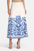 Luisa Spagnoli Var Panna Bluette Women Termica - Embroidered Maxi Skirt SKU: TERMICA_4569 Image 01