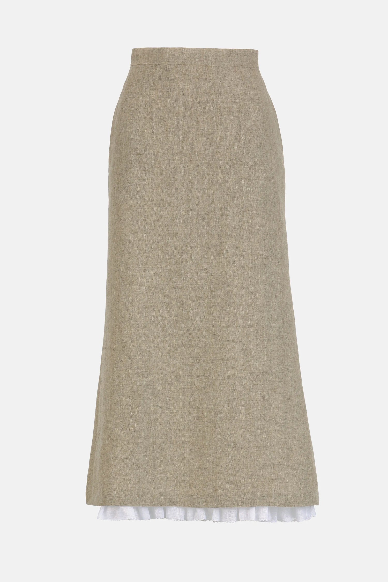 Luisa Spagnoli Pietra/Bianco Women Trionfo - Midi Skirt - Fashion Show SKU: TRIONFO_1121 0201 Image 05