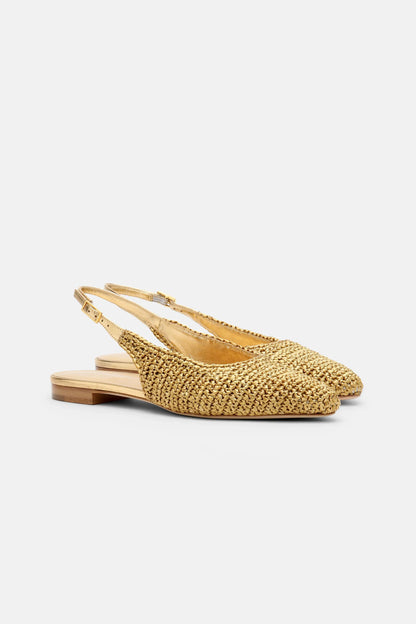 Luisa Spagnoli Bronzo/Oro Women Ulieta - Slingback Ballet Flats SKU: ULIETA_0034 0002 Image 01